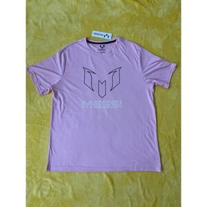 Messi Collection Men T-Shirt Tee Soccer Pink Logo Messi Size XL